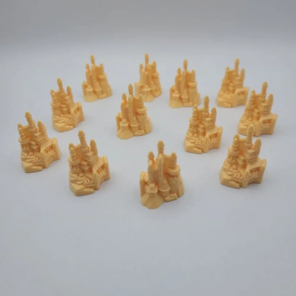Disney Castle Monopoly Junior Princess Cupcake Topper Replacement Pieces Tokens‎